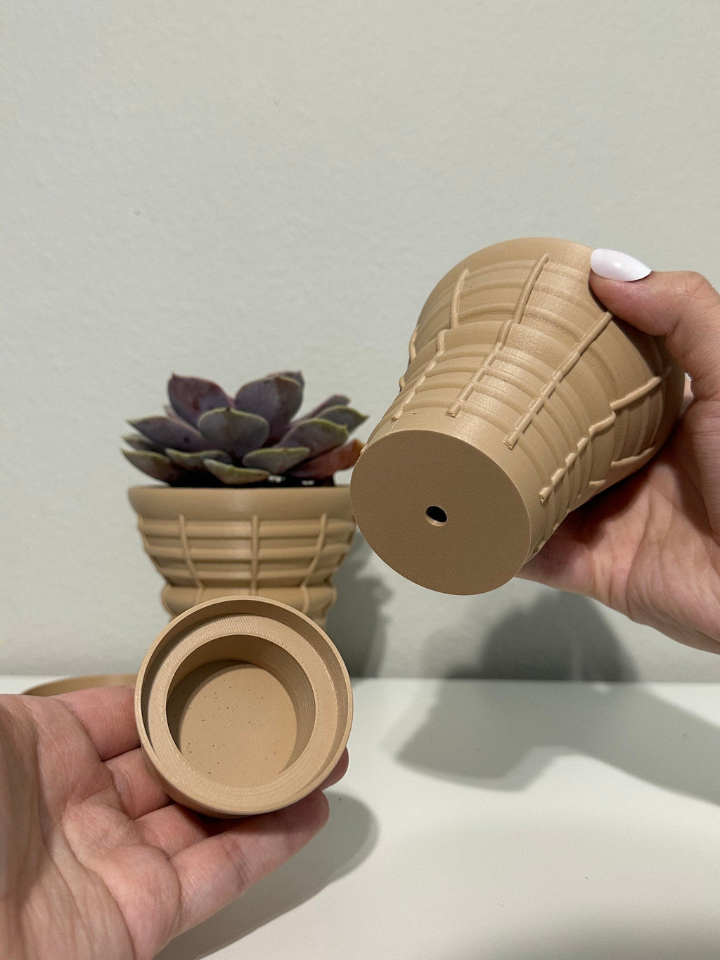 Ice Cream Planter - Pot With Drainage -  ice cream cone - Cute Planter - Ice Cream Decor - 3D Planter