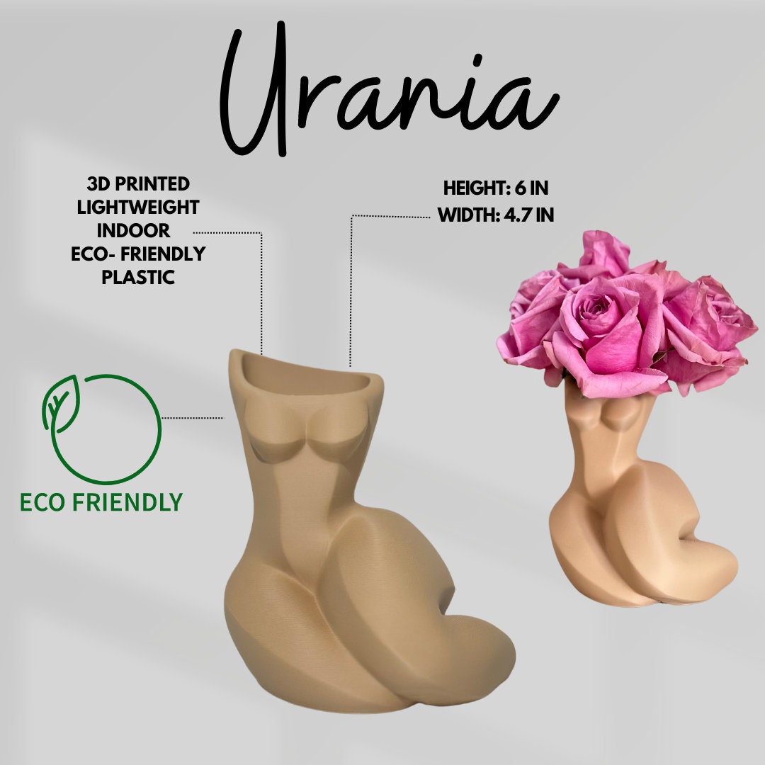 3D Printed Vase Collection, naked women Flower Pot, Boho Body Vase , Female Sculpture Vase, naked women Flower Pot