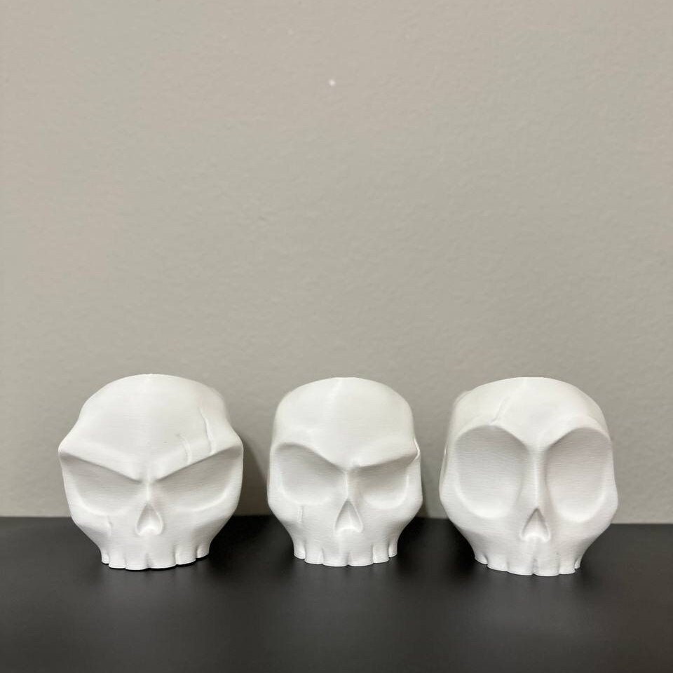 Skull Planter Pot - Unique Skull Pot for 3D Printing Enthusiasts, Skull Planter Pot - Human Skull - Skull Vase - Skull Pot - Skull Planter