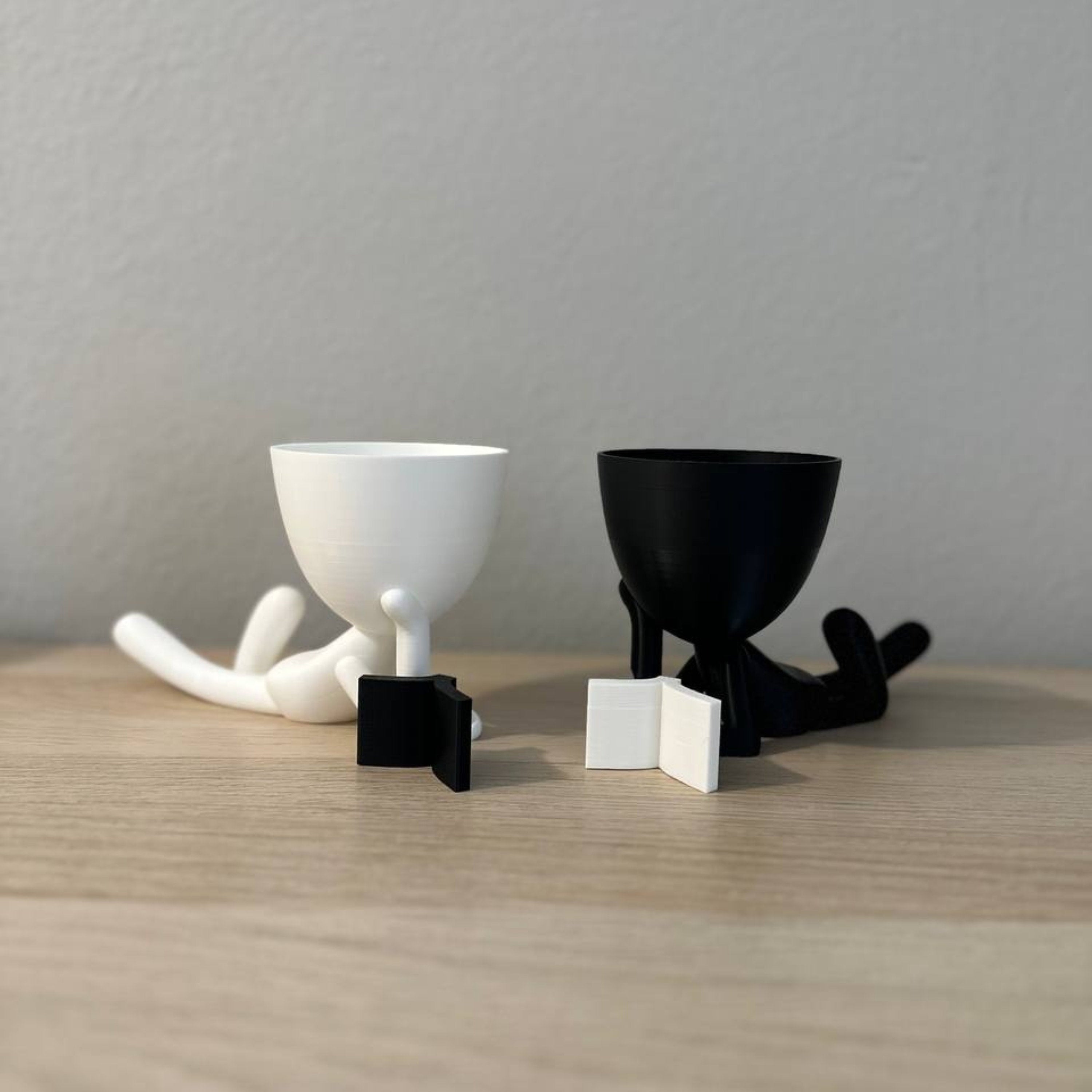 People Planter Book Reader - Pots With Drainage - People Planter pot - Suculenta Planter - Book Ends - Plant Pot Gift Reading Book