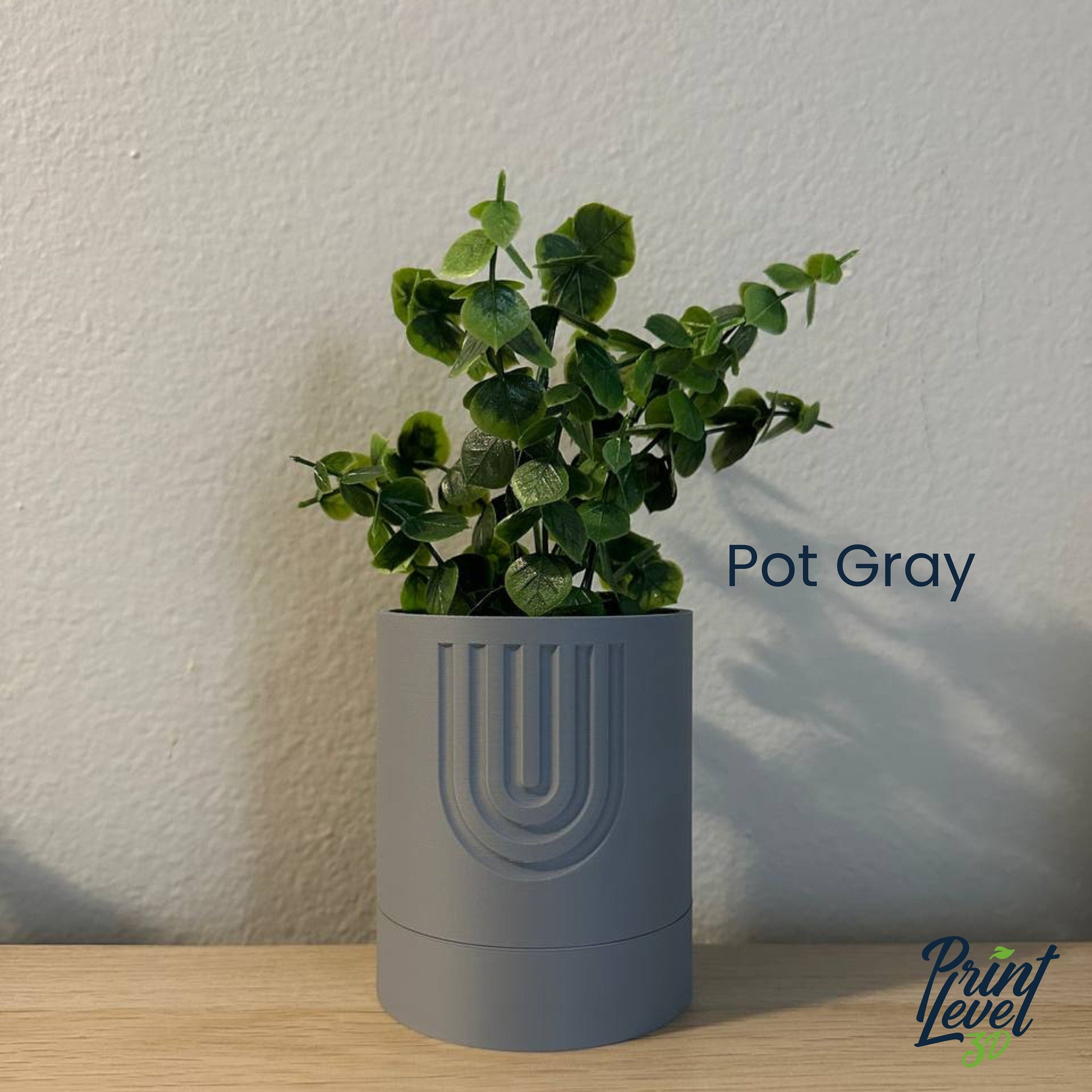 Plant pot, planter pot with drainage 3D Printed, Nordic Minimalist, Boho Succulent planter, Home Decor Gift