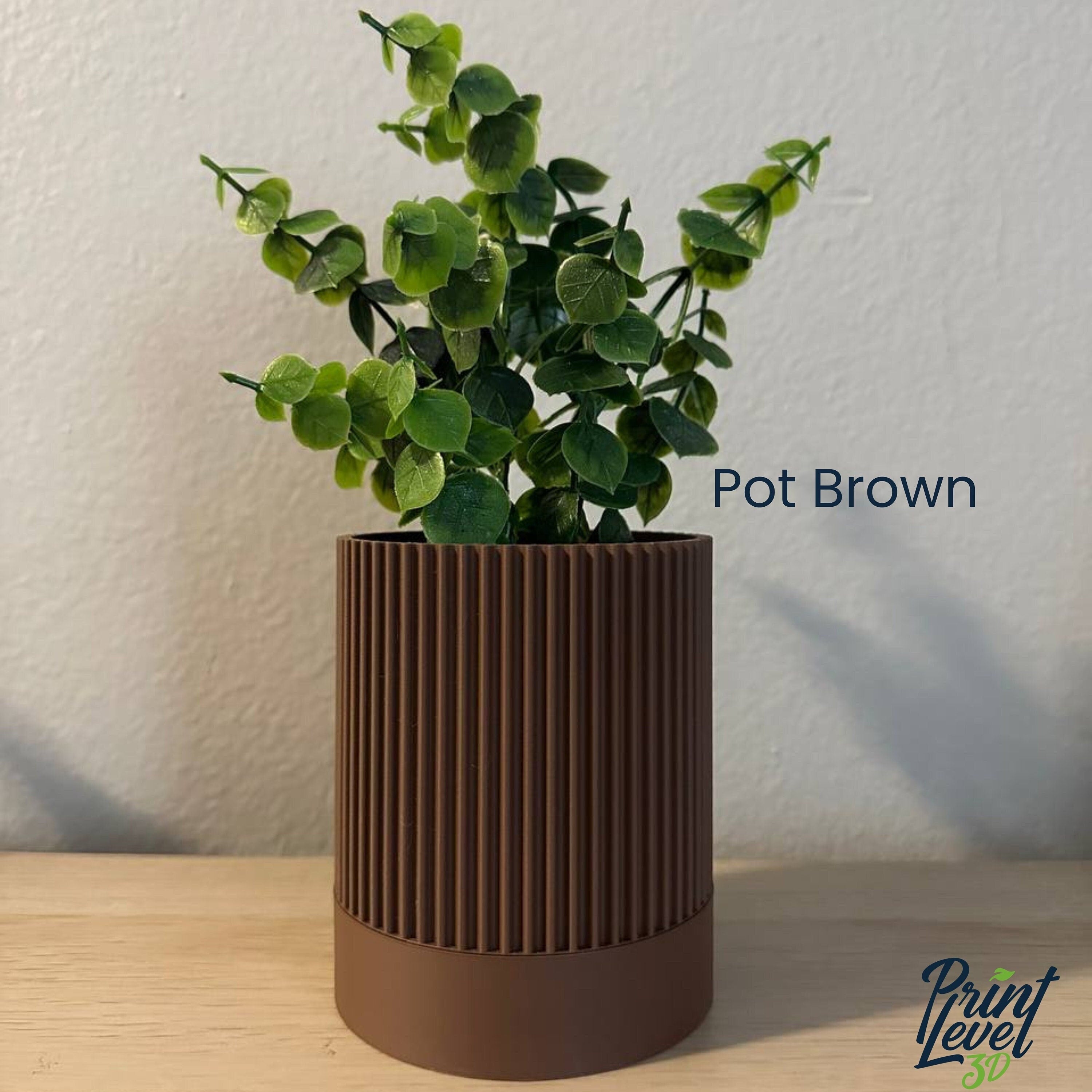 Plant pot, planter pot with drainage 3D Printed, Nordic Minimalist, Boho Succulent planter, Home Decor Gift