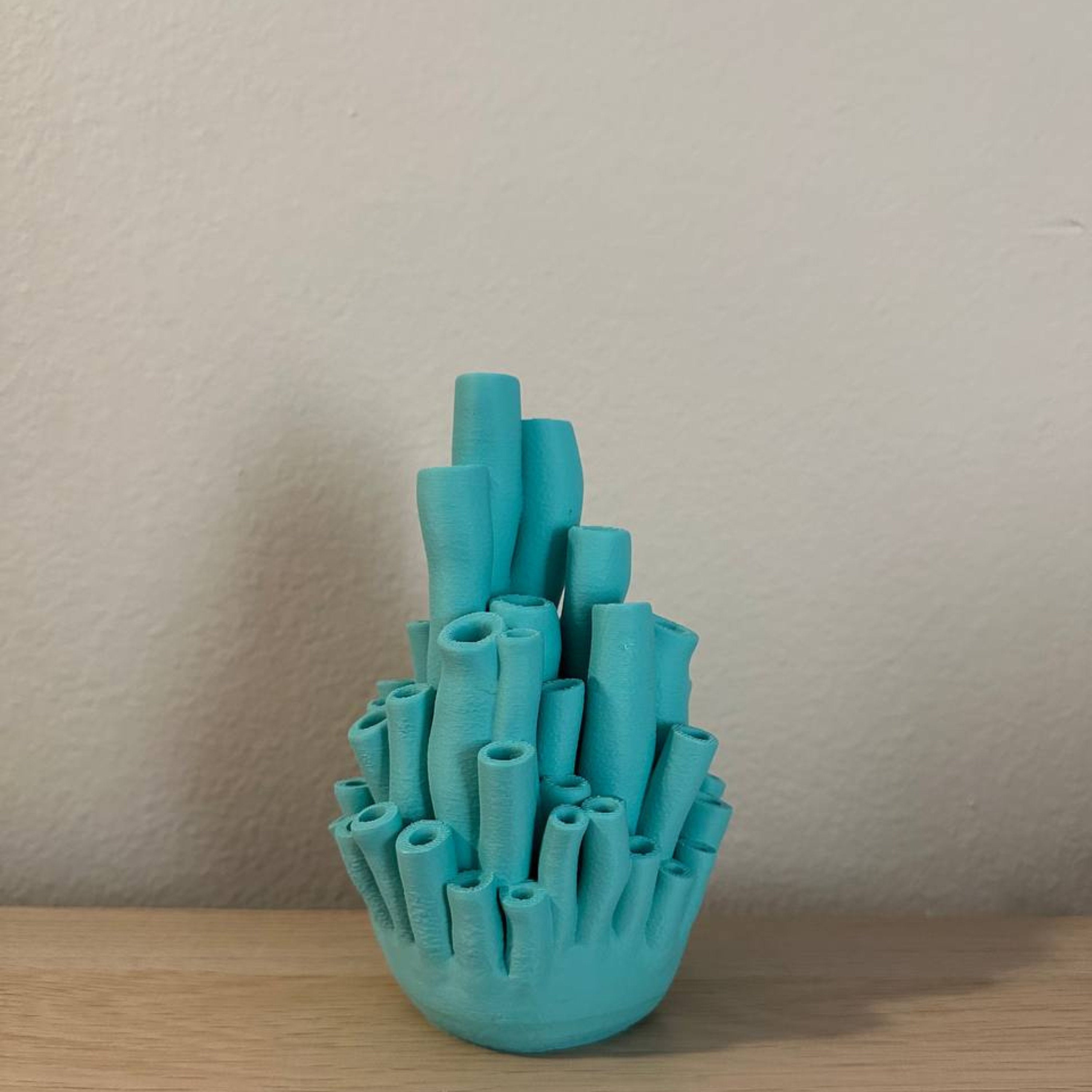 Coral, Coral Vase Decor, flower vase, beach decor, 3D Printed Vase, Flower Pot Home Decoration