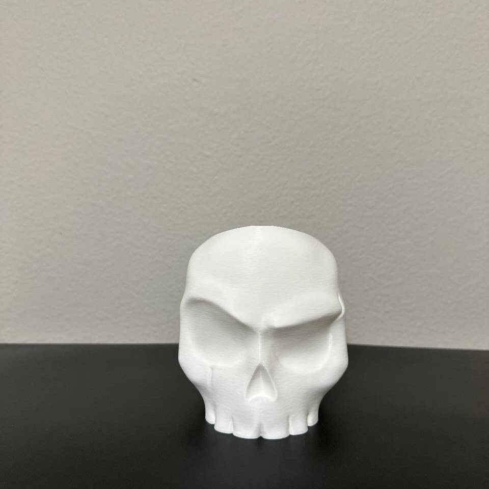 Skull Planter Pot - Unique Skull Pot for 3D Printing Enthusiasts, Skull Planter Pot - Human Skull - Skull Vase - Skull Pot - Skull Planter