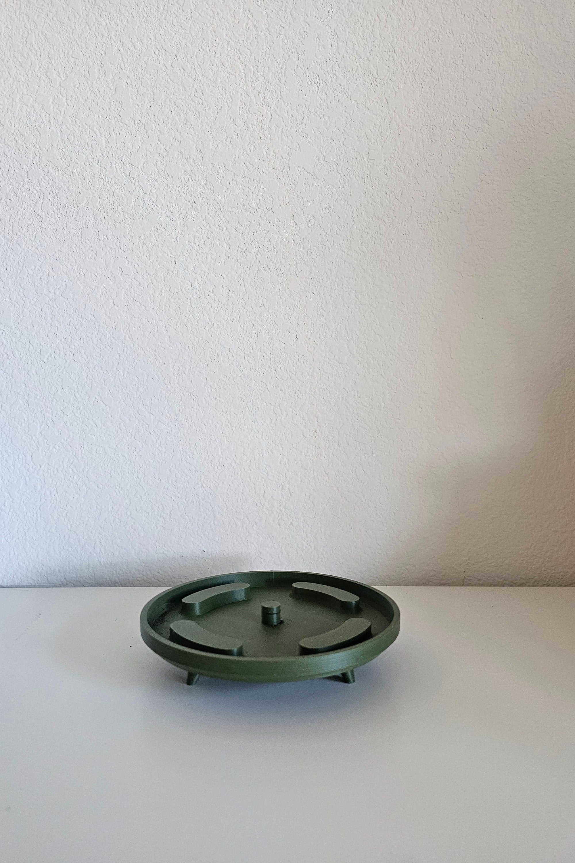 Planter pot with Legs, indoor plant stand With Drainage and sauser, 3D Printed Planter The Lloyd, Garden Decor