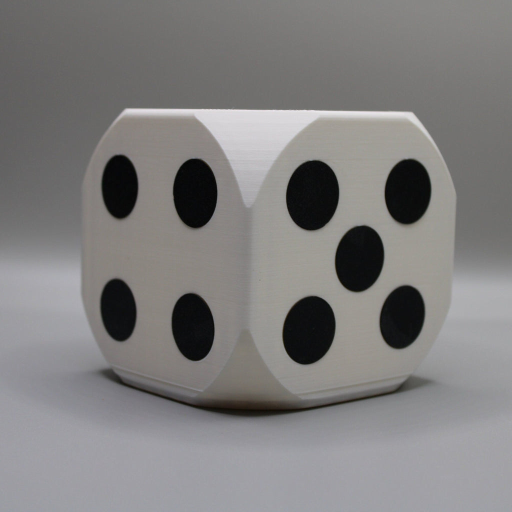 Dice succulent planter with drainage holes 4 inch, 3D printed planter, valentine home decor, Flowerpot Home Decor