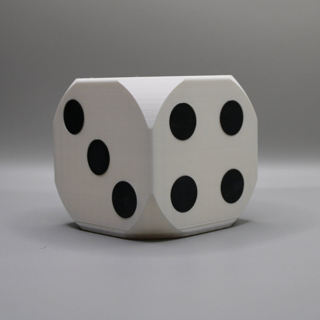 Dice succulent planter with drainage holes 4 inch, 3D printed planter, valentine home decor, Flowerpot Home Decor