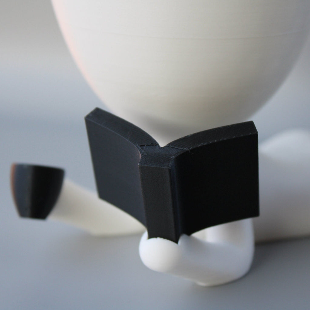 People Planter Book Reader and Coffee - People Planter pot - Book Ends - plant lovers gift - coffee shop decor - 3D printed planter