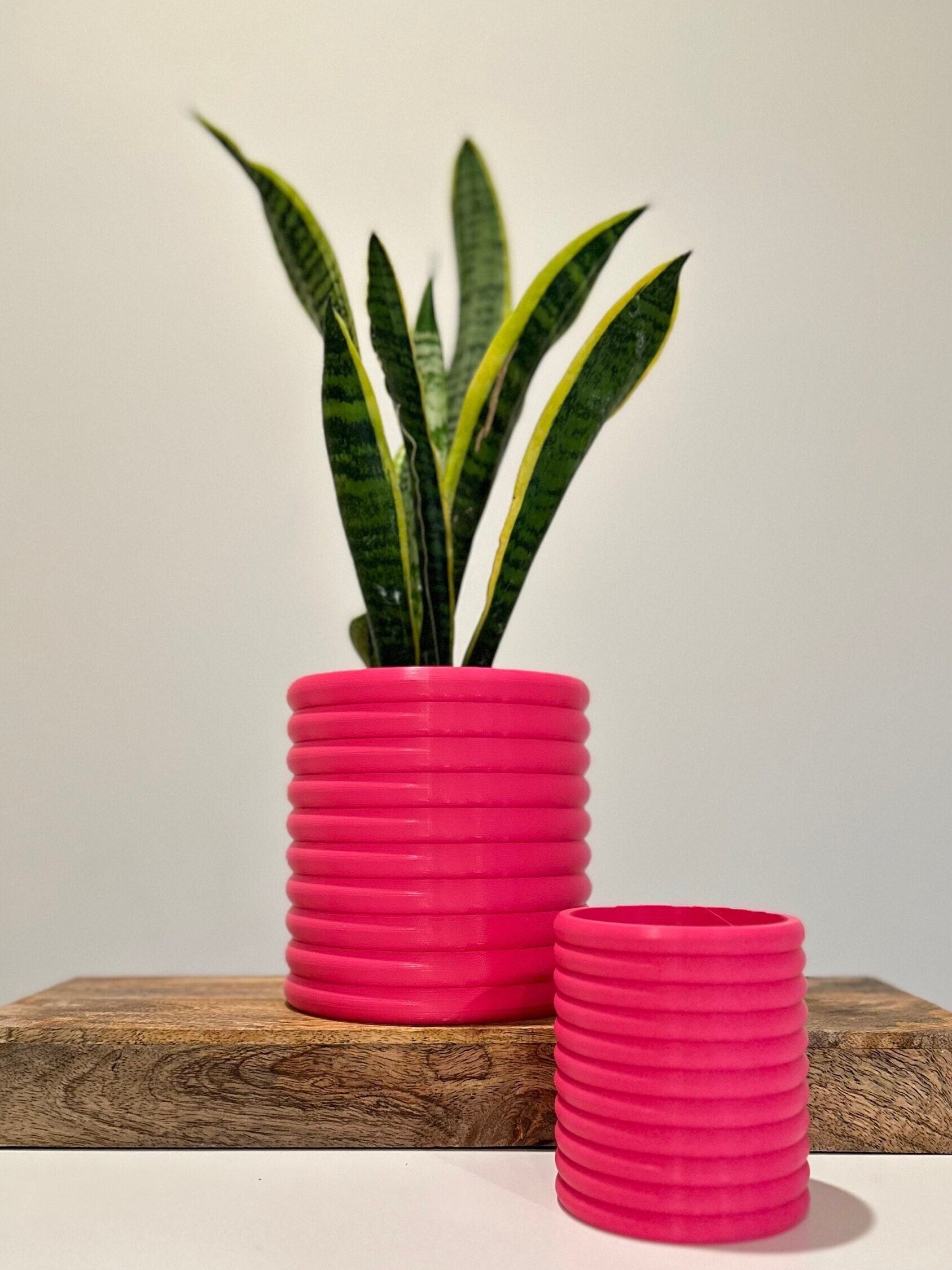 Bubble Planter Pot , indoor plant stand with Hidden Drip Tray, 3D Printed Planter The Poppy, Garden Decor
