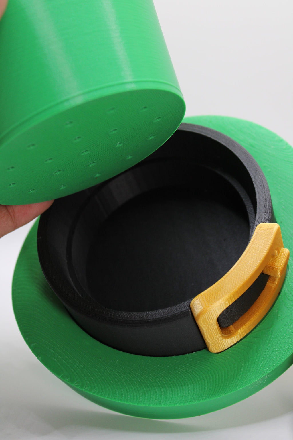 Saint Patrick's Day Leprechaun Hat 3D printed planter whit drain tray, planter pot indor custom planter