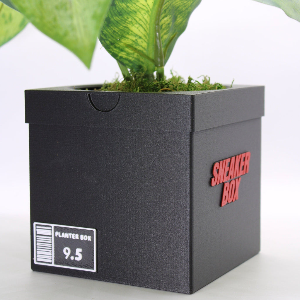 Sneakers Box Planter Pot - 3d printed planter - Sneakers Box Decor - Plant Pot for Indoor Plants - Unique planter with Drainage hole