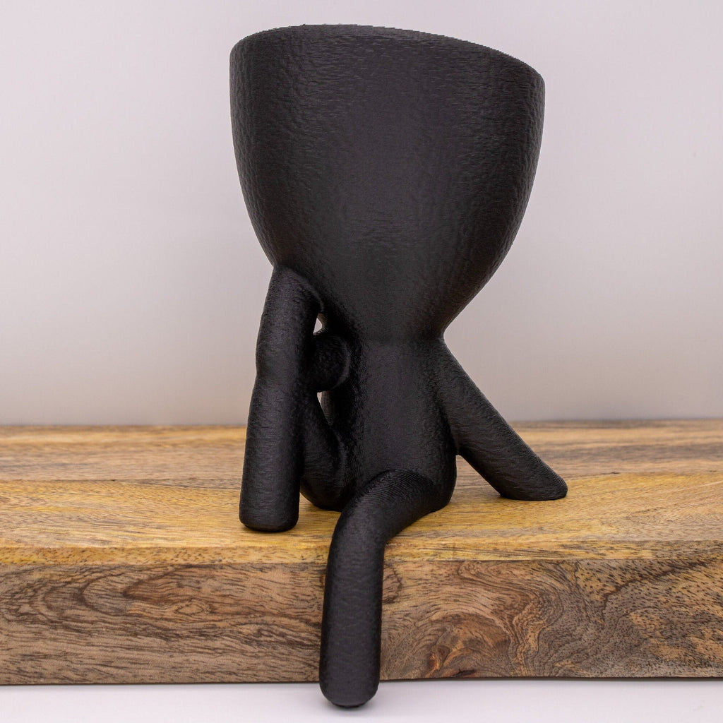 Sitting People Planter pot- Pots With Drainage - Decor - Gift for Her -Succulent planter - Cute Planter- plant lover gift -planters and pots