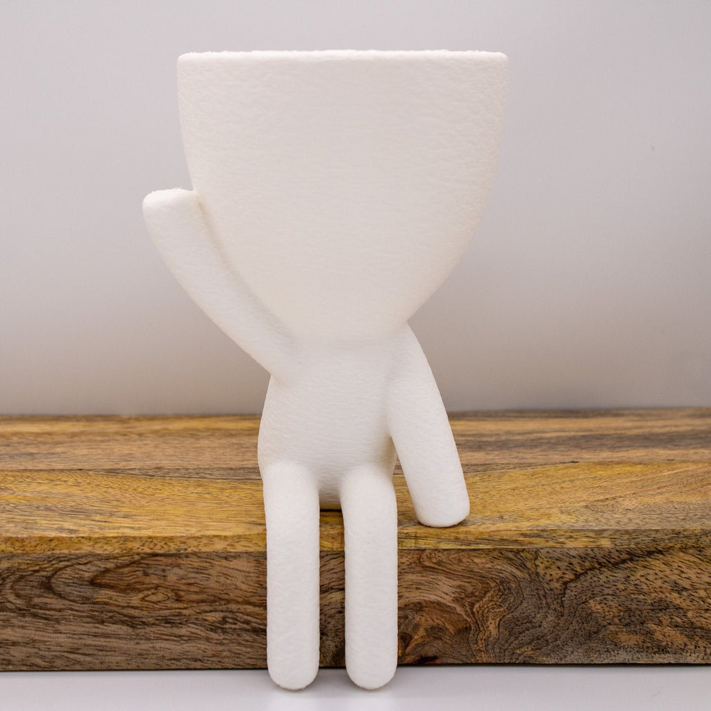 Sitting People Planter pot- Pots With Drainage - Decor - Gift for Her -Succulent planter - Cute Planter- plant lover gift -planters and pots