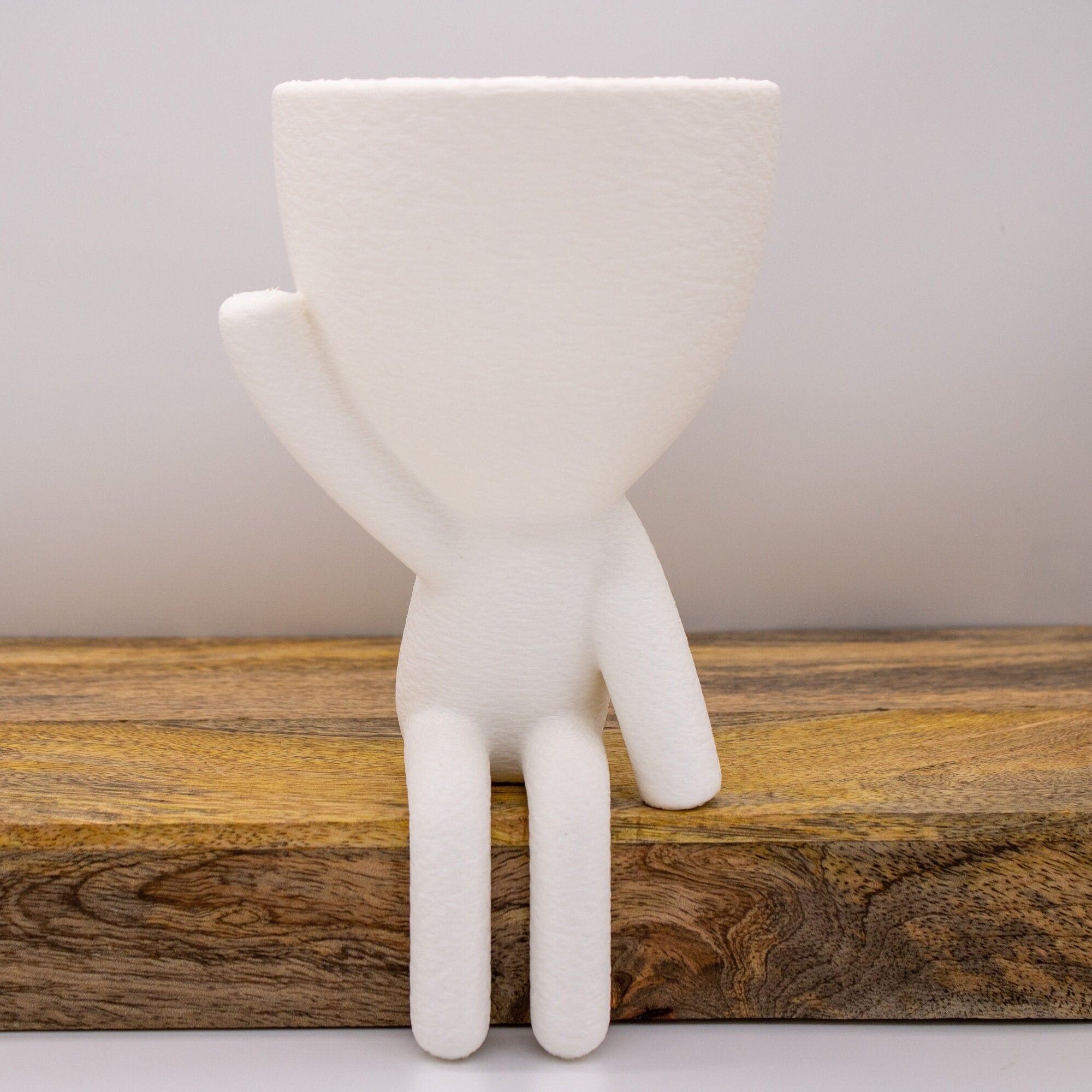 Sitting People Planter pot- Pots With Drainage - Decor - Gift for Her -Succulent planter - Cute Planter- plant lover gift -planters and pots