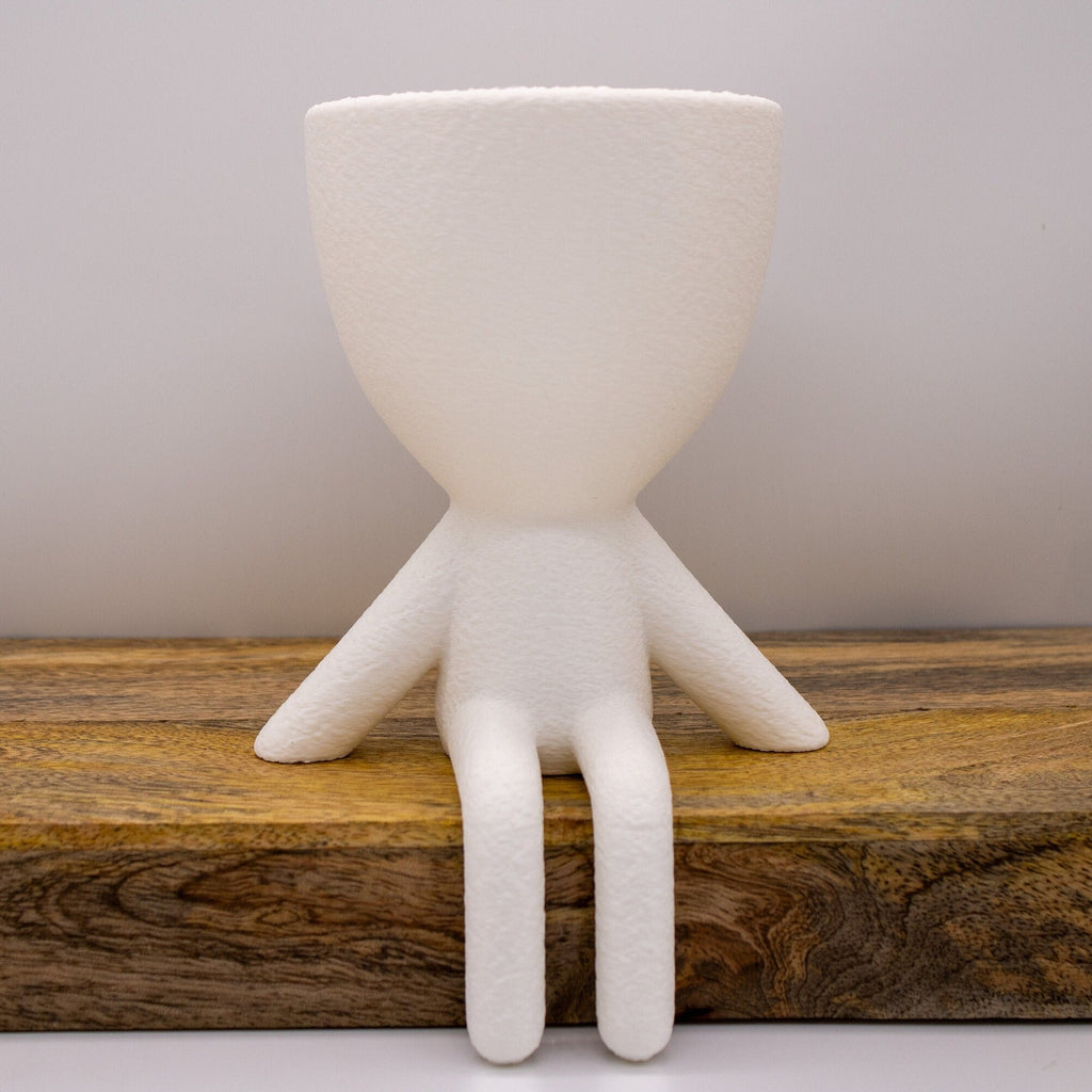 Sitting People Planter pot- Pots With Drainage - Decor - Gift for Her -Succulent planter - Cute Planter- plant lover gift -planters and pots