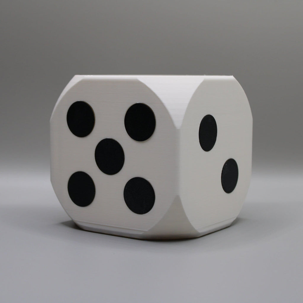 Dice succulent planter with drainage holes 4 inch, 3D printed planter, valentine home decor, Flowerpot Home Decor