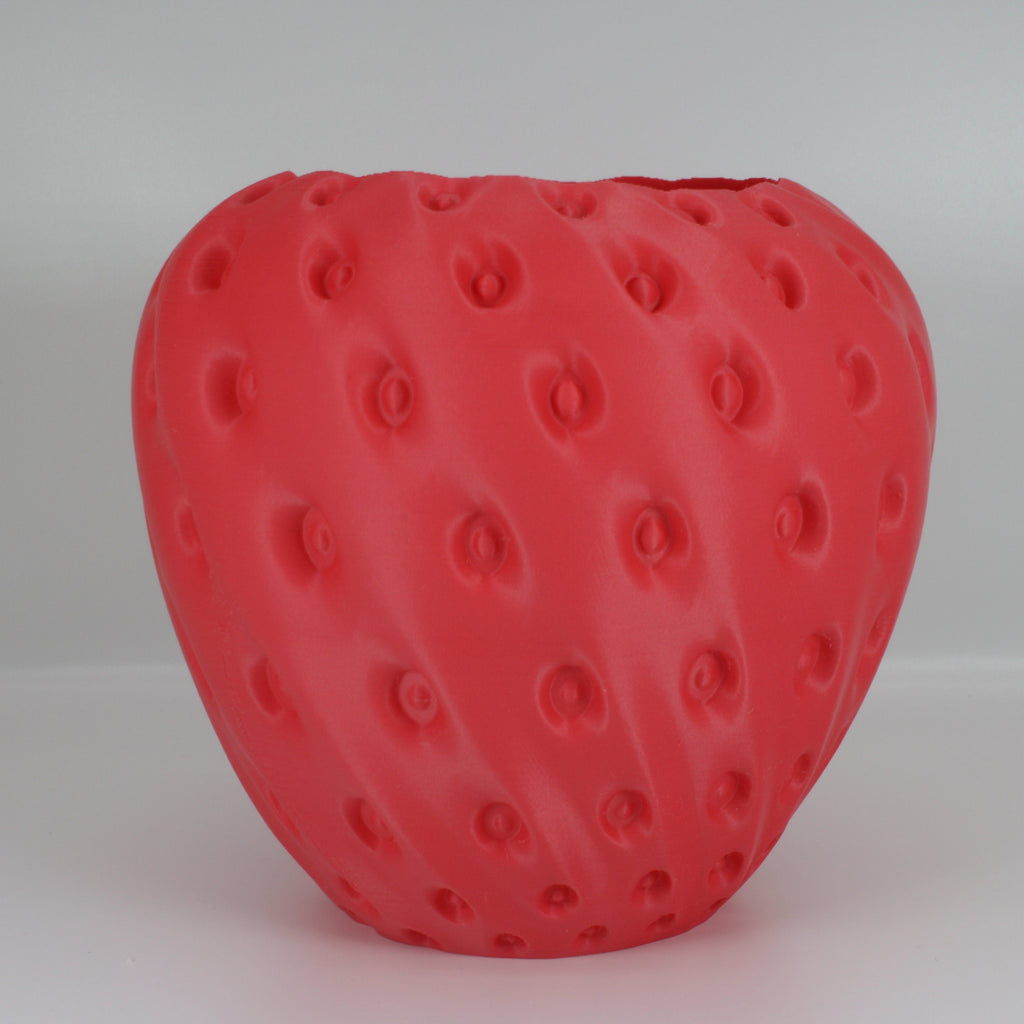 Strawberry Planter pot - Pots With Drainage - Handmade 3D Printed Vase - 3D Printed Planter - Strawberry Vase - Handmade Planter