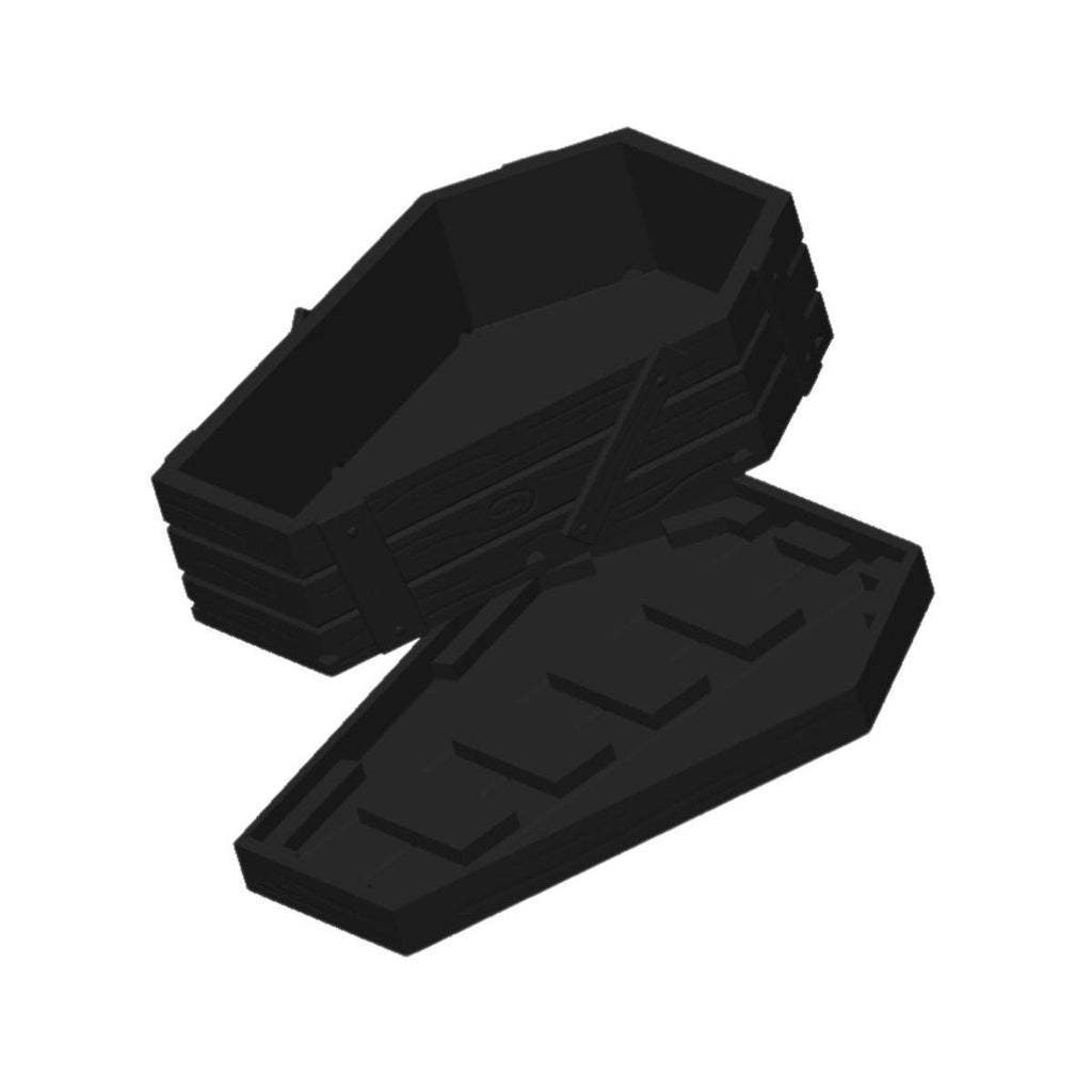 Halloween Decor Coffin - Planter Pots With Drainage - Home Decor - Spooky Plant Pot - Gothic Garden - Hoco Pucus -3D Printed Halloween decor