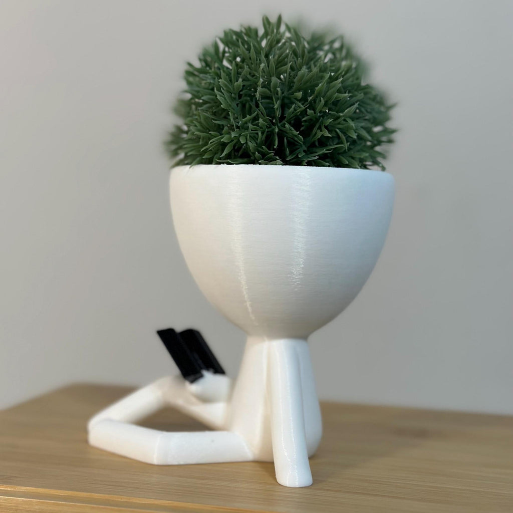 People Planter Book Reader Pots With Drainage - People Planter pot- Succulent Planter - Person Planter - Plant Pot Gift - Book Lover Ideas