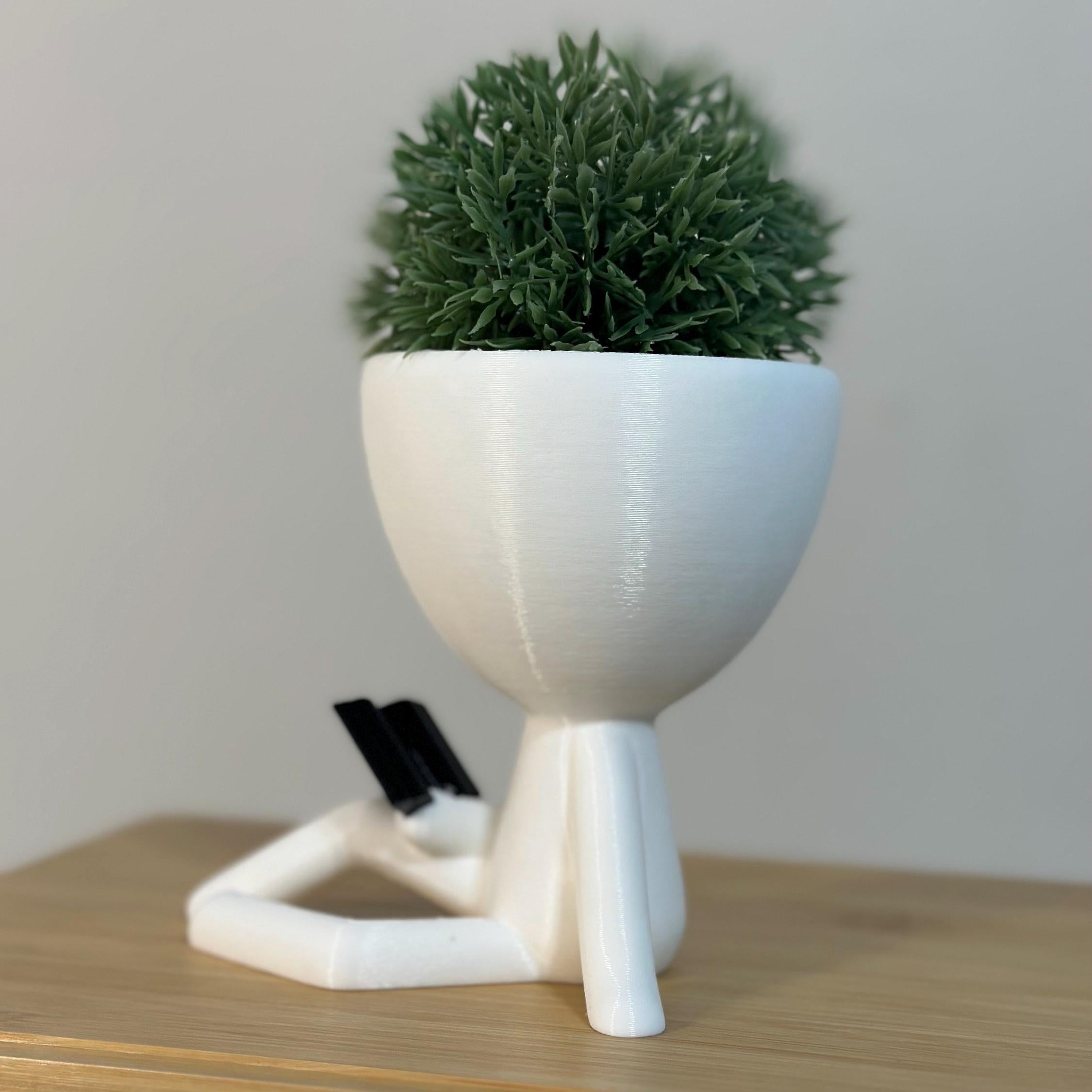 People Planter Book Reader Pots With Drainage - People Planter pot- Succulent Planter - Person Planter - Plant Pot Gift - Book Lover Ideas