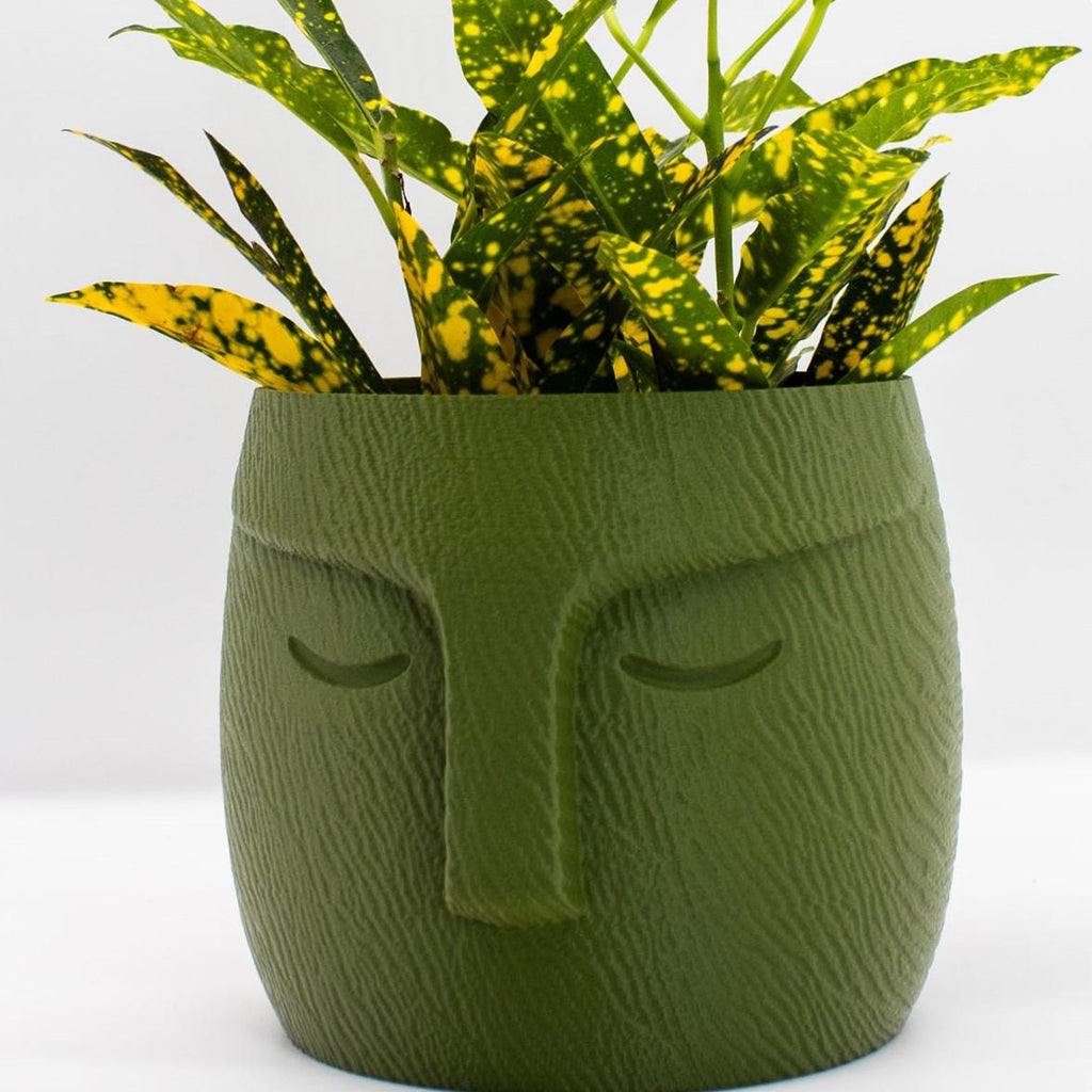 Easter Island Moai Statue Planter Pot with Drainage for Gardening Enthusiasts and Unique Housewarming Gifts