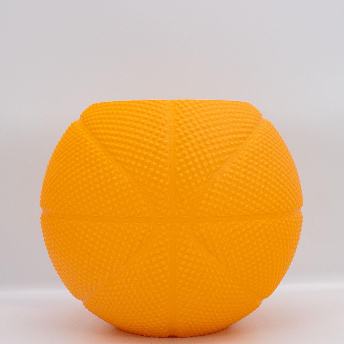 Basketball Planter Pot 3D Printed With Drainage Hole Pot opening 4.1 in - Pen Holder & Pencil Holders- Unique Planter For Indoor and outdoor