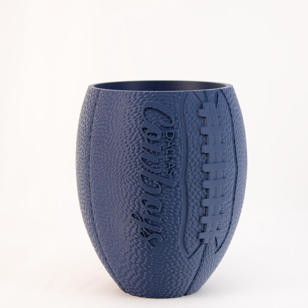 Dallas Cowboys American Football Planter Pot 3D Printed - Unique planter for indoor and outdoor with Drainage hole