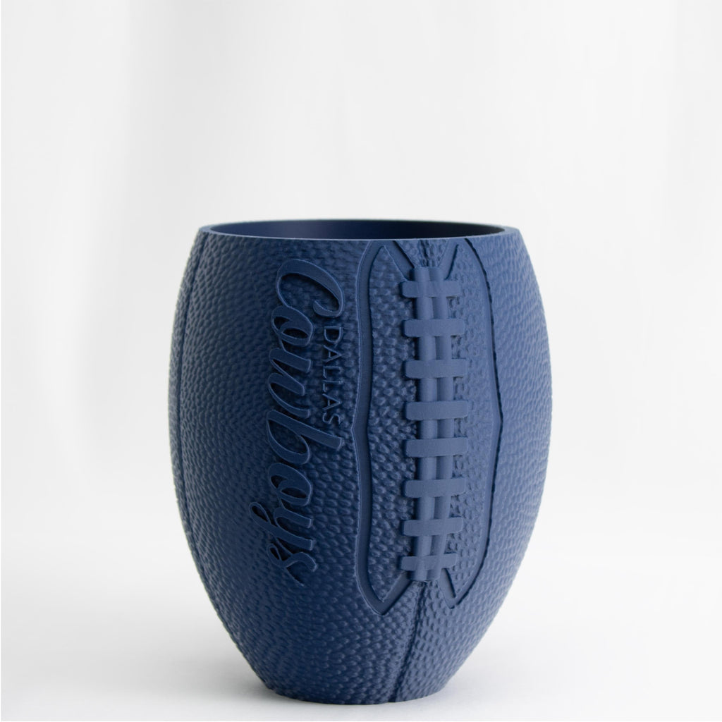 Dallas Cowboys American Football Planter Pot 3D Printed - Unique planter for indoor and outdoor with Drainage hole