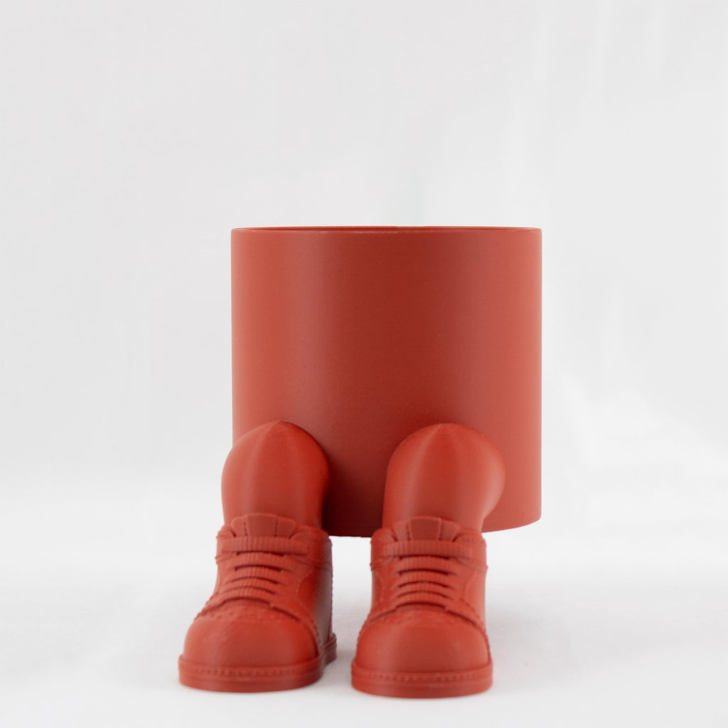Sitting Planter, Sneakers Hanging Legs Planter with Drainage, Pot Opening 4 inches, planter pots unique, Sitter Pot With Dangling Legs
