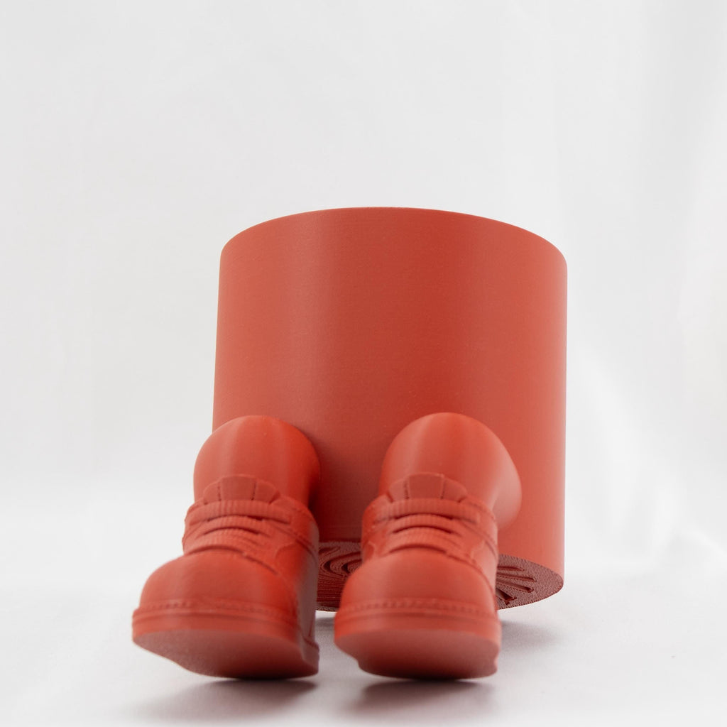 Sitting Planter, Sneakers Hanging Legs Planter with Drainage, Pot Opening 4 inches, planter pots unique, Sitter Pot With Dangling Legs