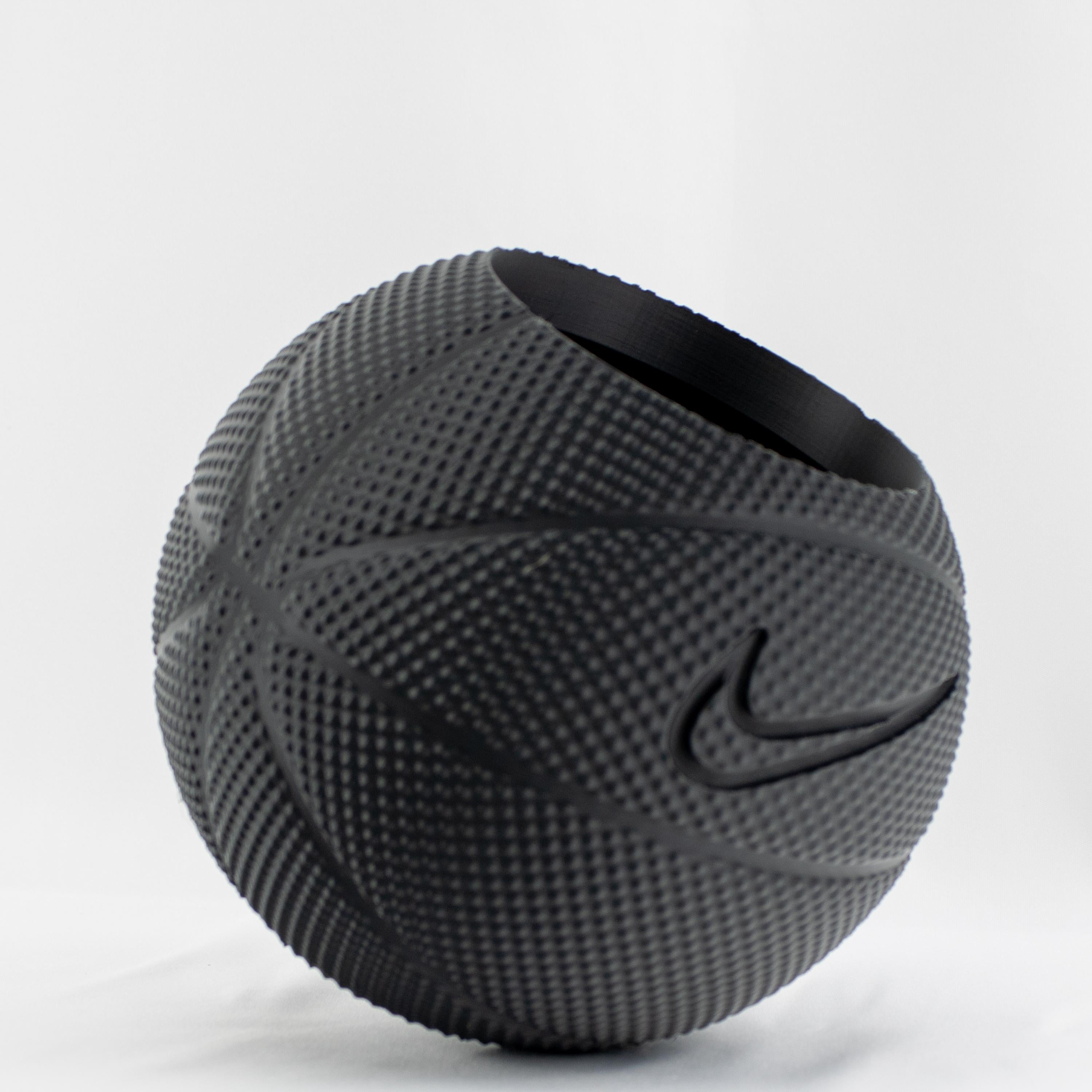 Basketball Planter Pot 3D Printed With Drainage Hole