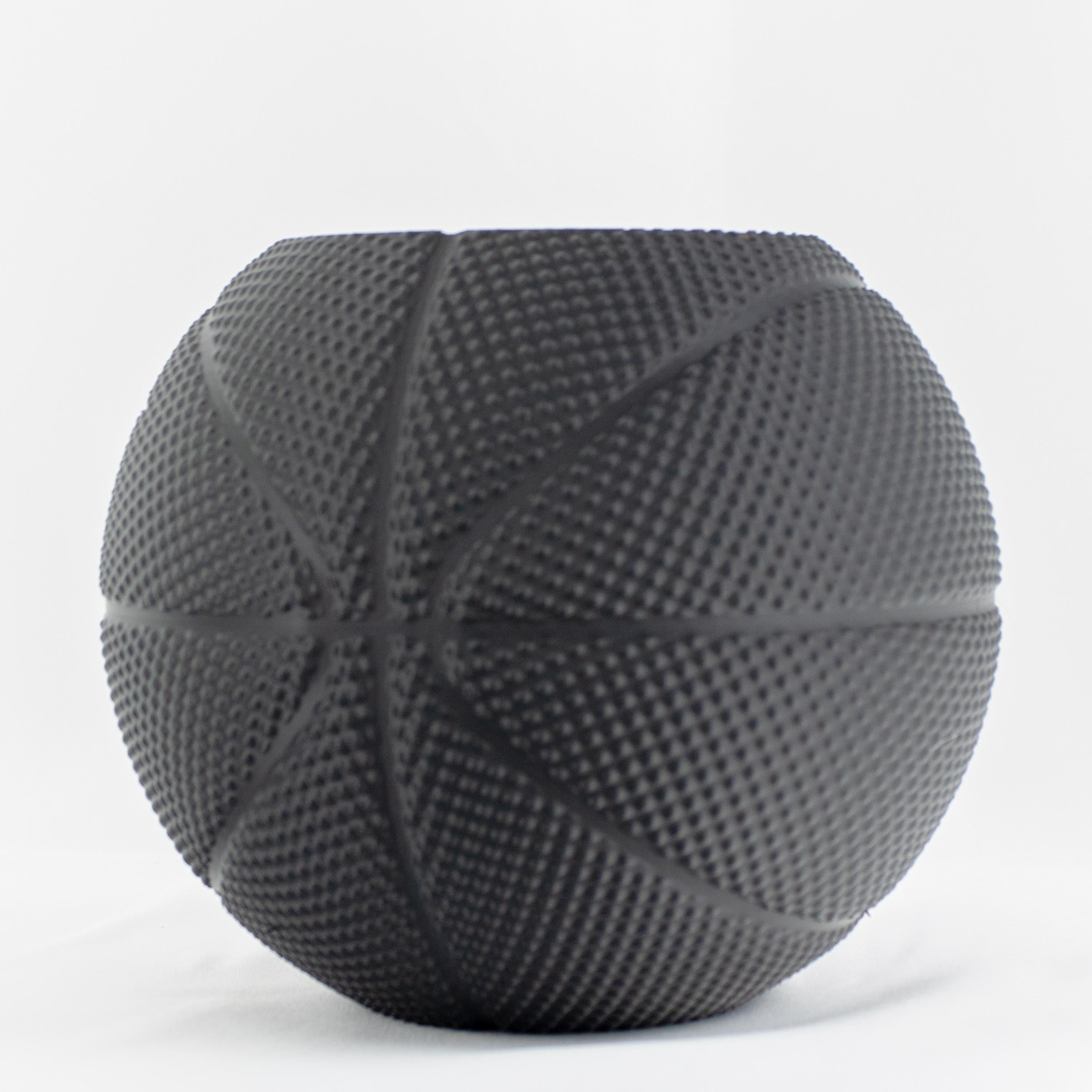 Basketball Planter Pot 3D Printed With Drainage Hole