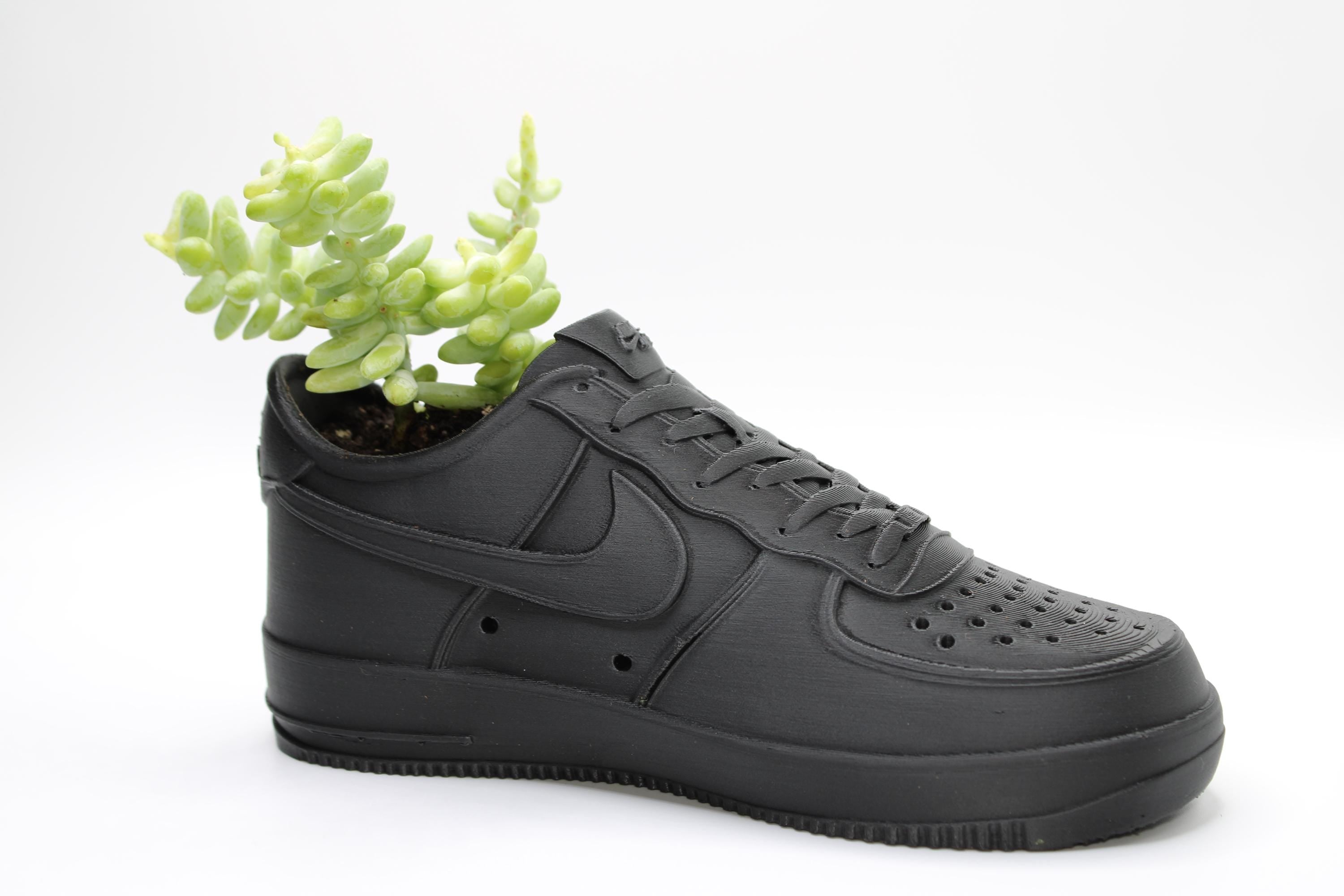 Sneakers Planter Pot – 3D-Printed Low-Top Sneaker Design | Stylish Indoor & Outdoor Pen Holder with Drainage for Fun, Functional Decor