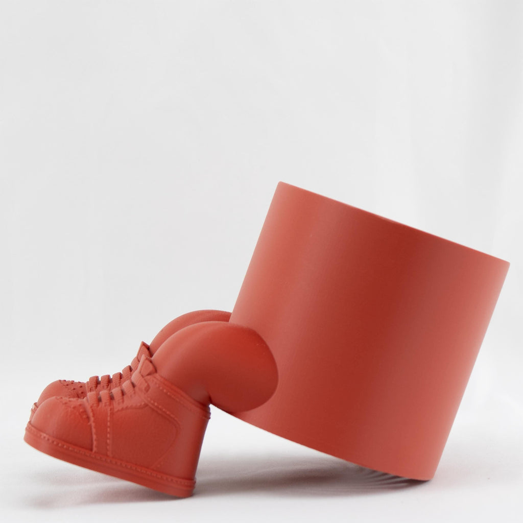 Sitting Planter, Sneakers Hanging Legs Planter with Drainage, Pot Opening 4 inches, planter pots unique, Sitter Pot With Dangling Legs