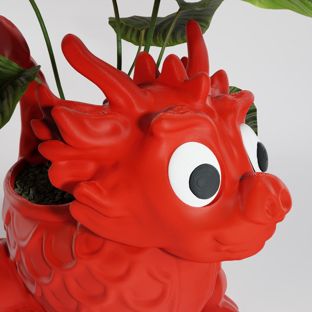 Dragon Planter Pot | Year of the Dragon Succulent Pot with Drainage | Indoor & Outdoor Fantasy Plant Holder | 3D printed planter | New Year