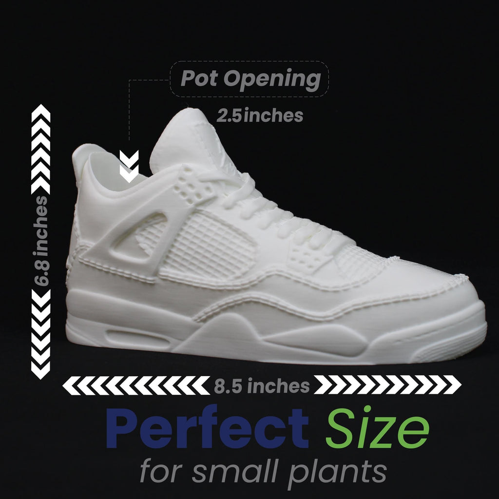 J4 Retro Shoe Planter Pot 3D printed - Pen Holder & Pencil Holders - Plant Pot for Indoor Plants - Sneakerhead decor - gift for him