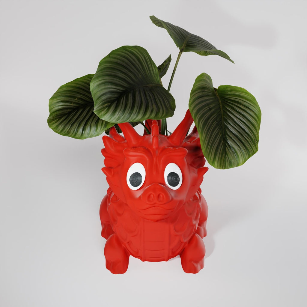 Dragon Planter Pot | Year of the Dragon Succulent Pot with Drainage | Indoor & Outdoor Fantasy Plant Holder | 3D printed planter | New Year