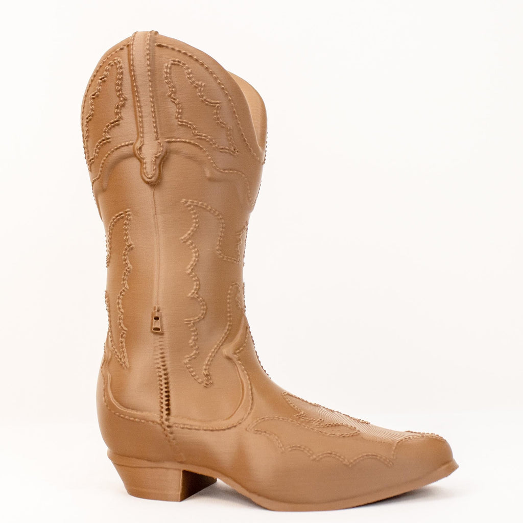 Cowboy Boot Vase with Embroidered Detailing - Rustic Wild West Charm for Flowers & Decor - Vase for Blooming Bouquets - Flower Vase