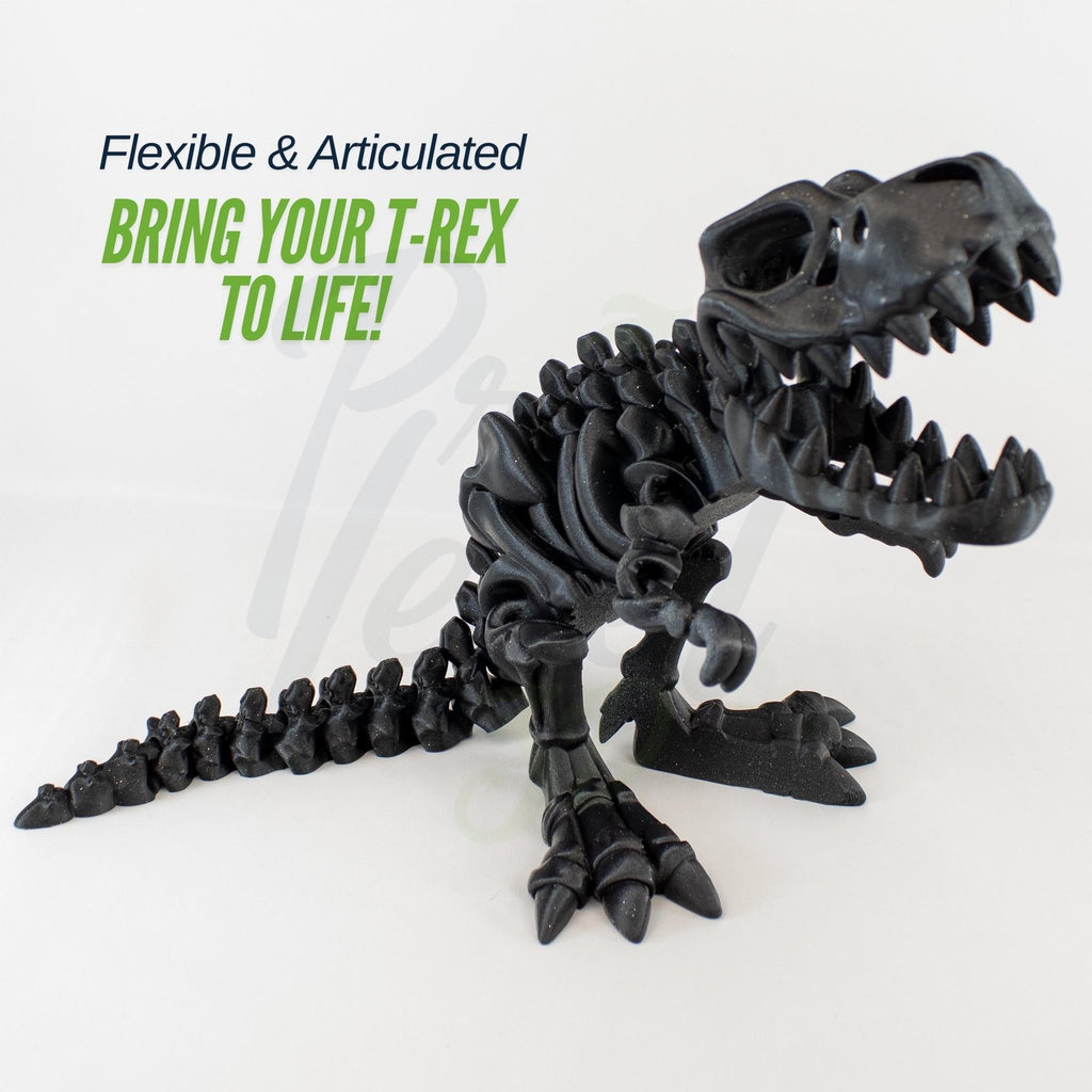 Large Flexible T-Rex Articulated Model - 3D Printed Dinosaur Toy, Stress Reliever & Educational Figure for kids and adults, Relief Anxiety