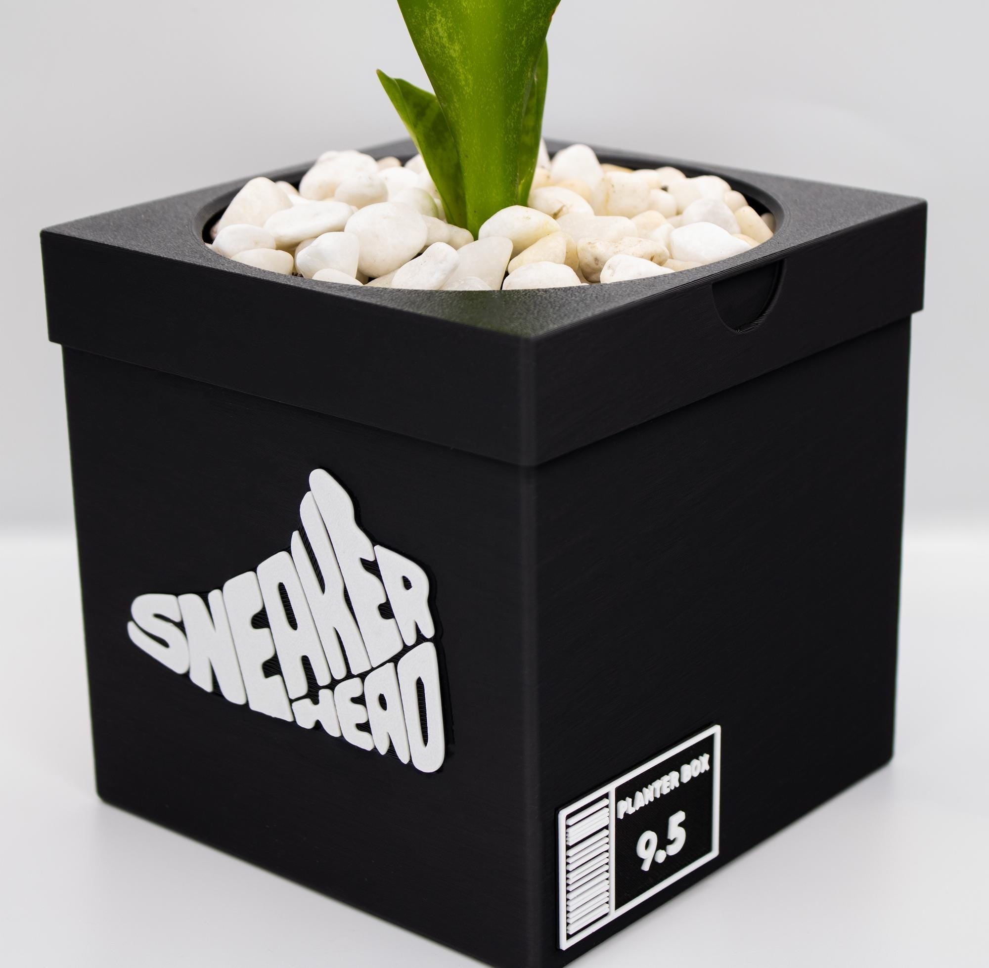 Sneakerhead Box Planter  Pot - 3d printed planter - Sneakers Box Decor - Plant Pot for Indoor Plants - Unique planter with Drainage hole