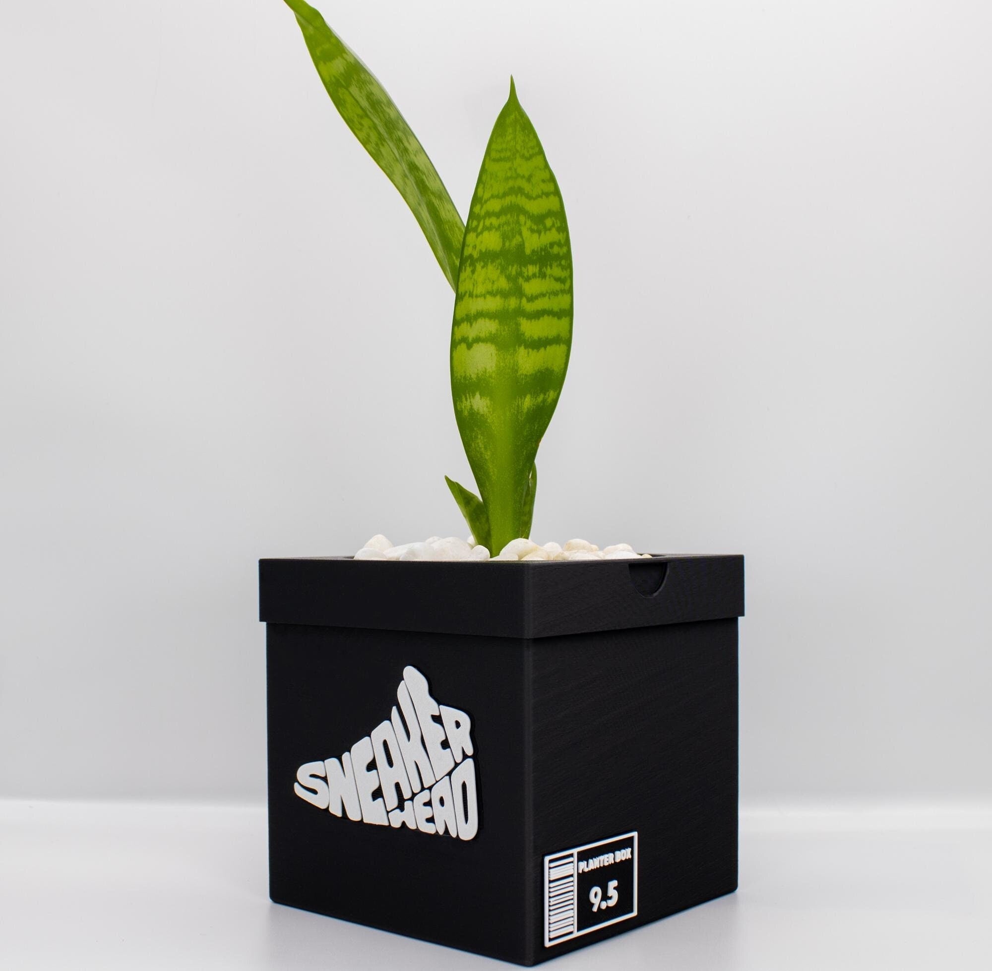 Sneakerhead Box Planter  Pot - 3d printed planter - Sneakers Box Decor - Plant Pot for Indoor Plants - Unique planter with Drainage hole