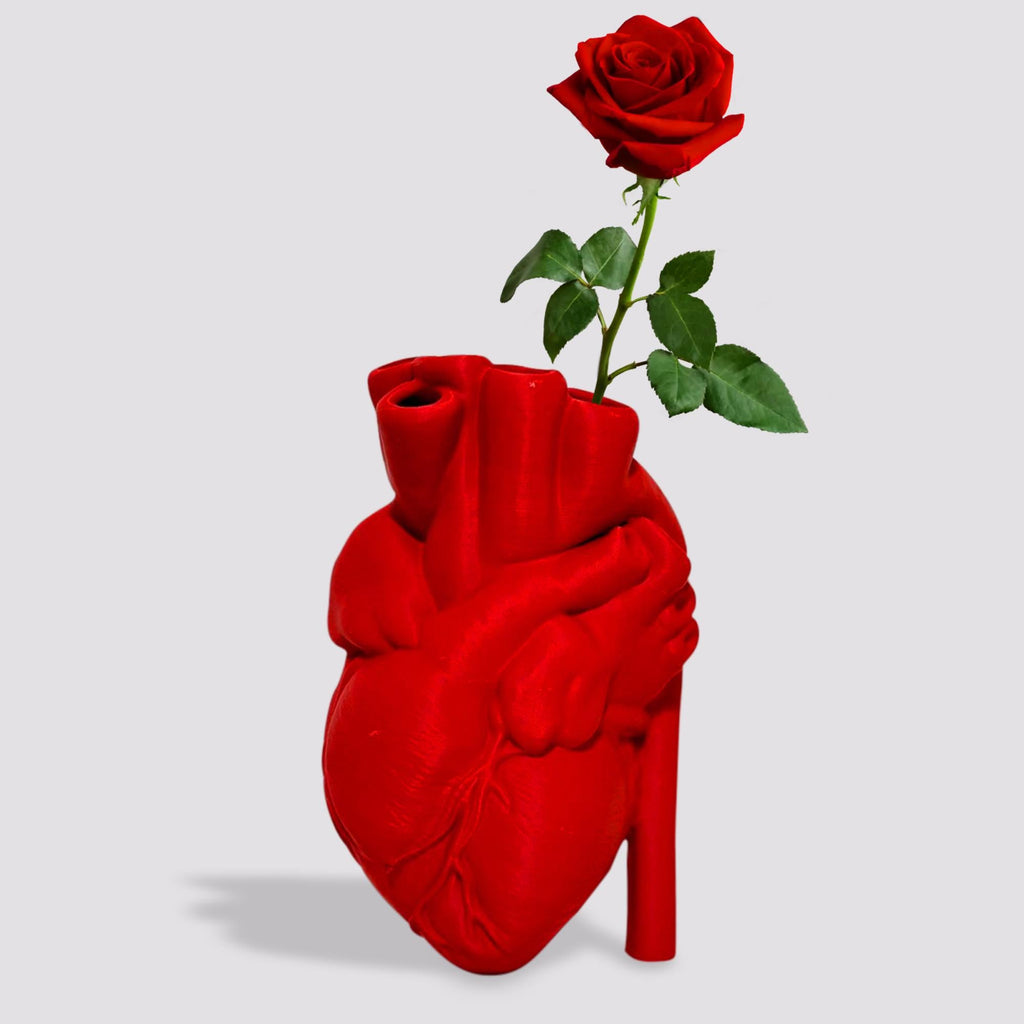 Human Heart Vase, 3D Printed Vase, Realistic Human Heart, Decor Accessories, Unique Desk Planter, Heart Planter