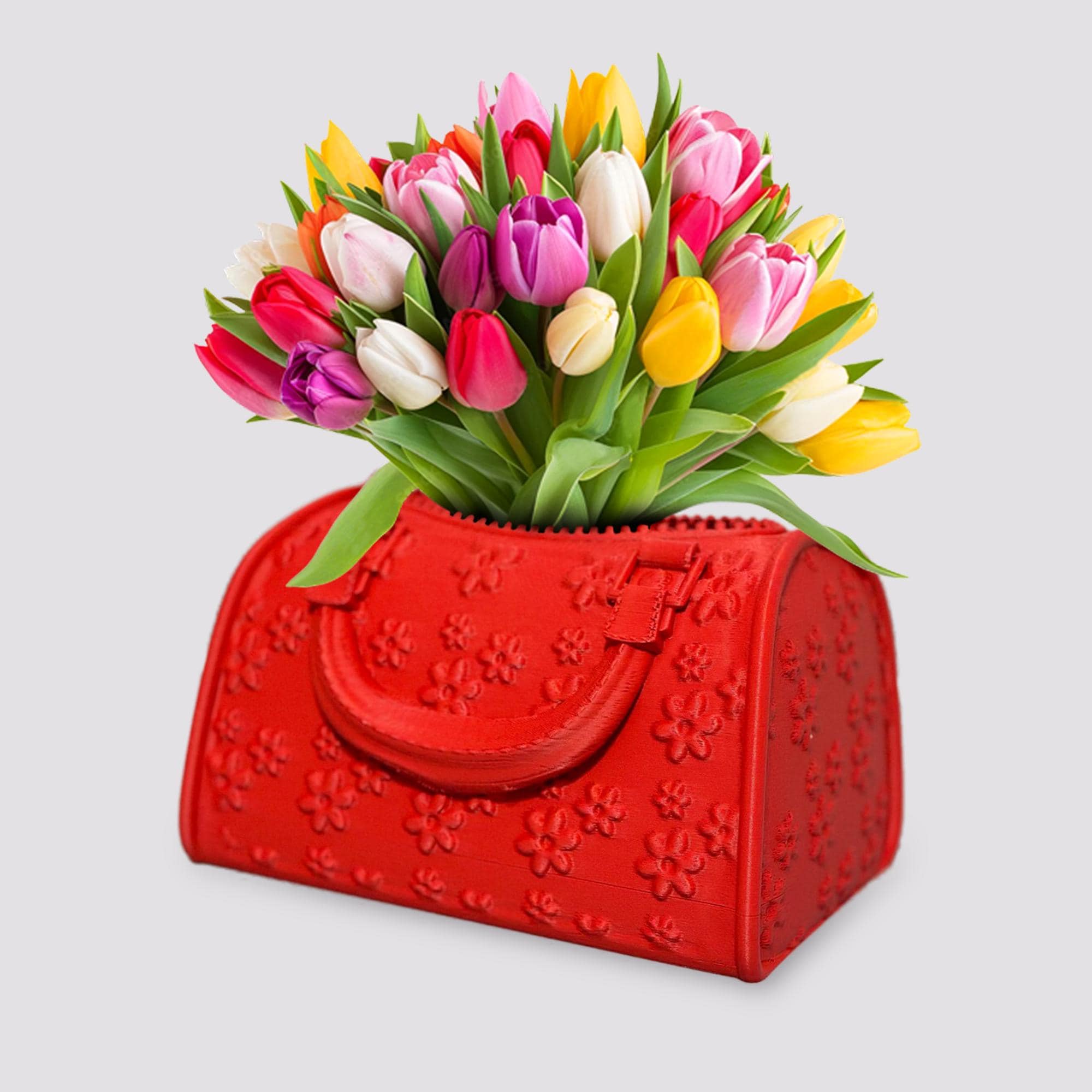 3D Printed Purse Vase, Flower Vase, Handbag Planter, Purse Flower Vase, Flower Pot Home Decoration