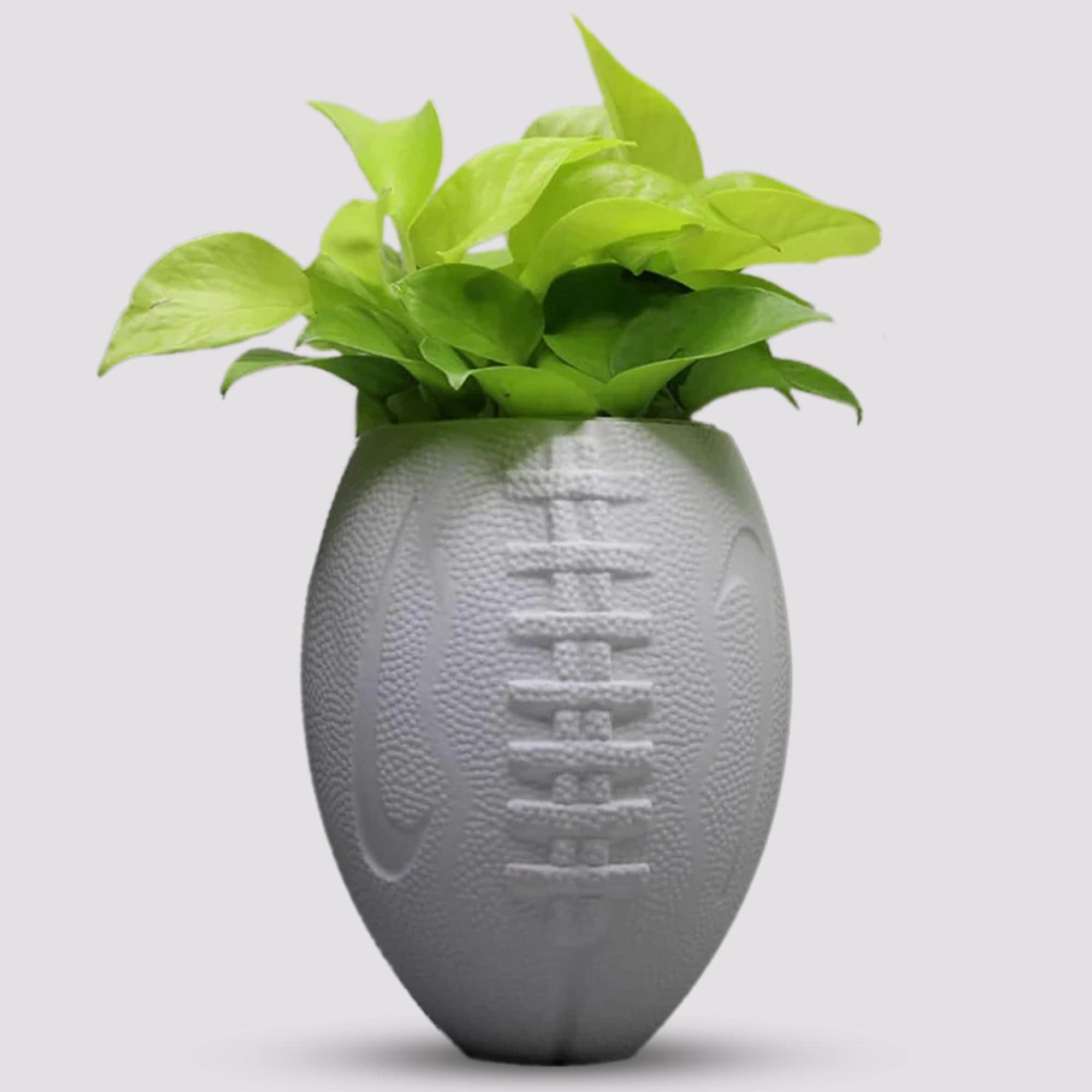 American Football Planter Pot 3D Printed - Plant Pot for Indoor Plants - Unique planter for indoor and outdoor with Drainage hole