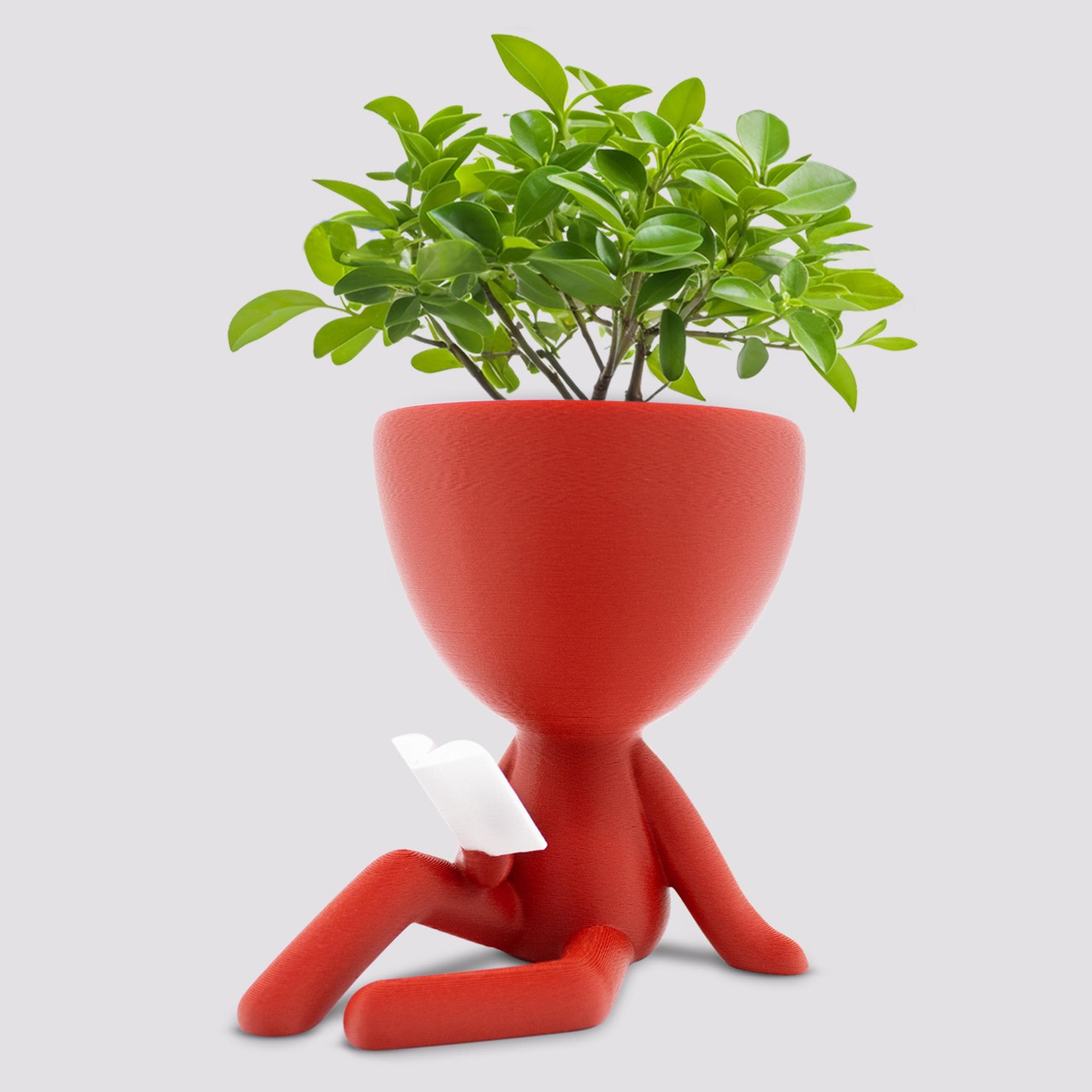 People Planter Book Reader Pots With Drainage - People Planter pot- Succulent Planter - Person Planter - Plant Pot Gift - Book Lover Ideas