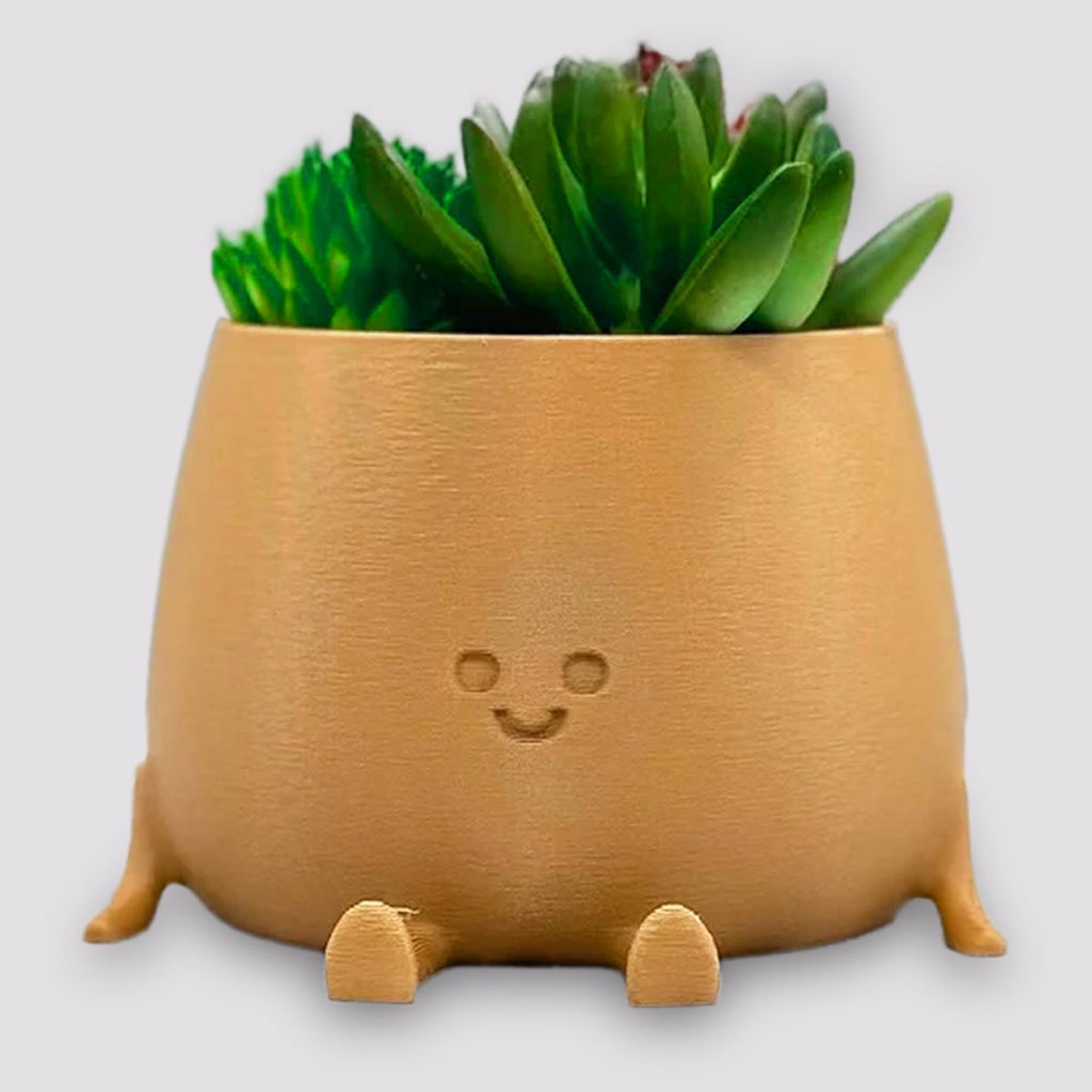 Happy Face Planter, Smiling Plant Pot, Kawaii Cute cute plant pot - Face Planters - Smiling Face Planter - Sitting Flower Pot