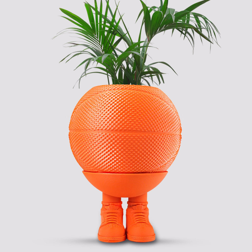 All-Star Planter Pot - Basketball Planter Pot 3D Printed With Drainage Tray - Urban Plant Pot - Streetwear planter - Gift for sneaker lovers