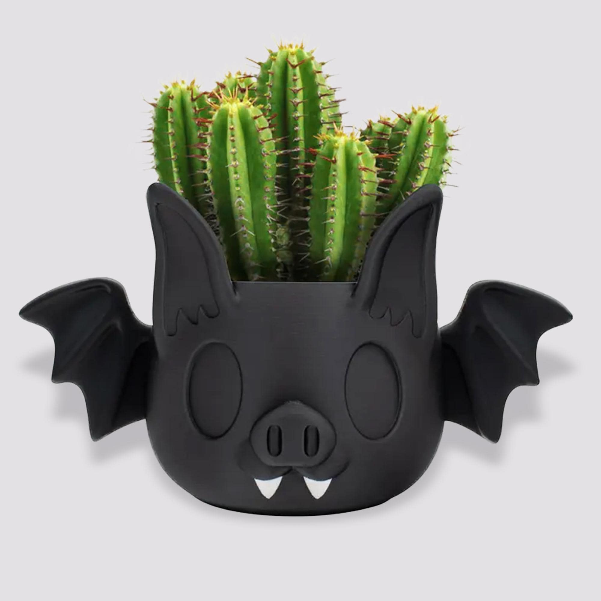 3D printed flying bat Halloween Decorations Indoor and outdoor Plant Pots, Planters for Gothic Home Decor, Flower Pot, Goth Pen Holder