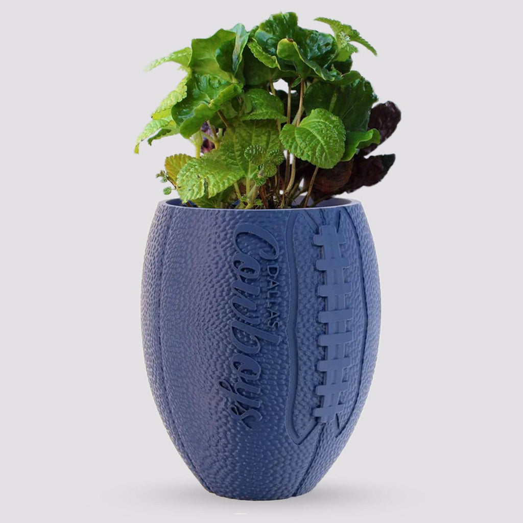 Dallas Cowboys American Football Planter Pot 3D Printed - Unique planter for indoor and outdoor with Drainage hole